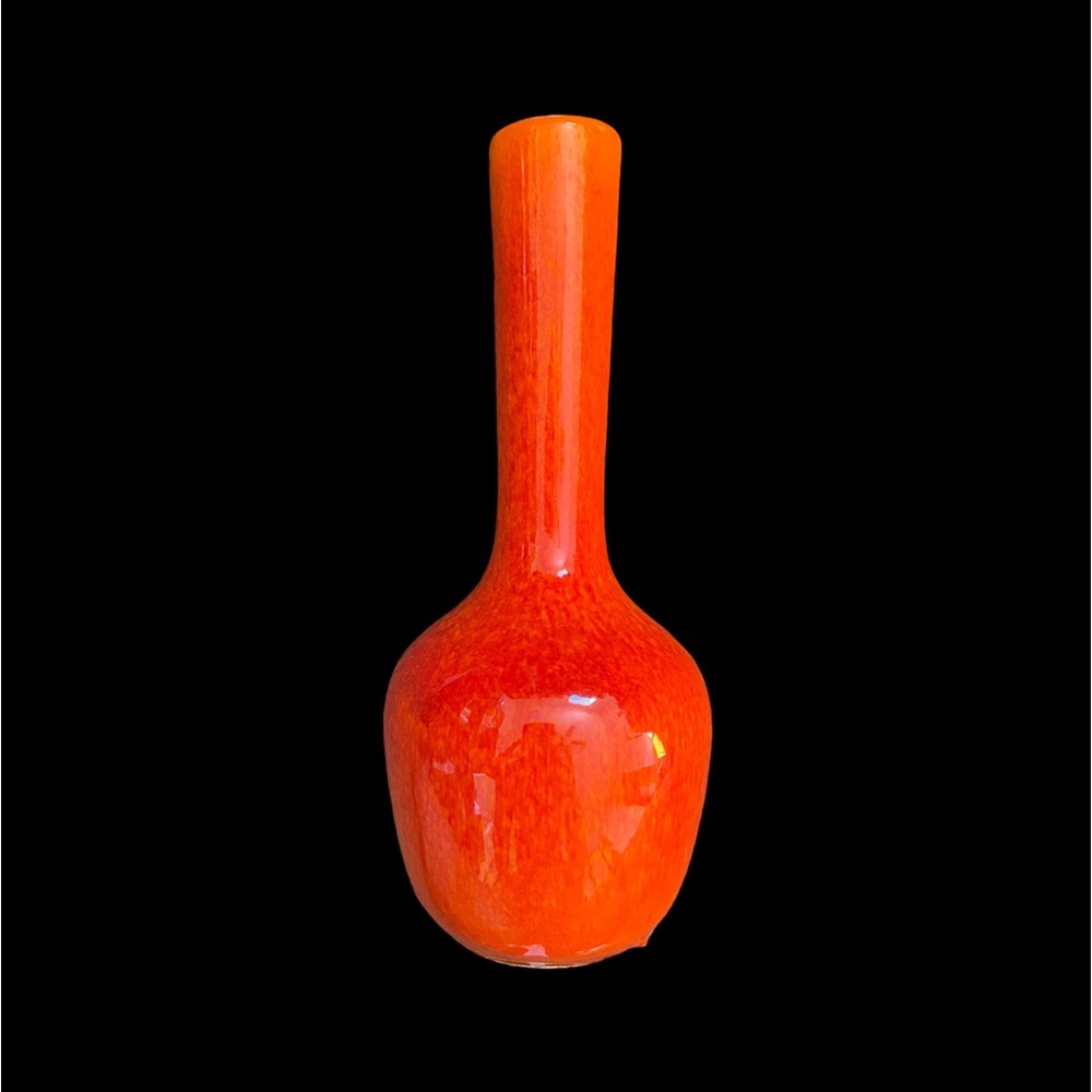 Royal Haeger MCM orange gradient bud vase hippie boho cottage core look